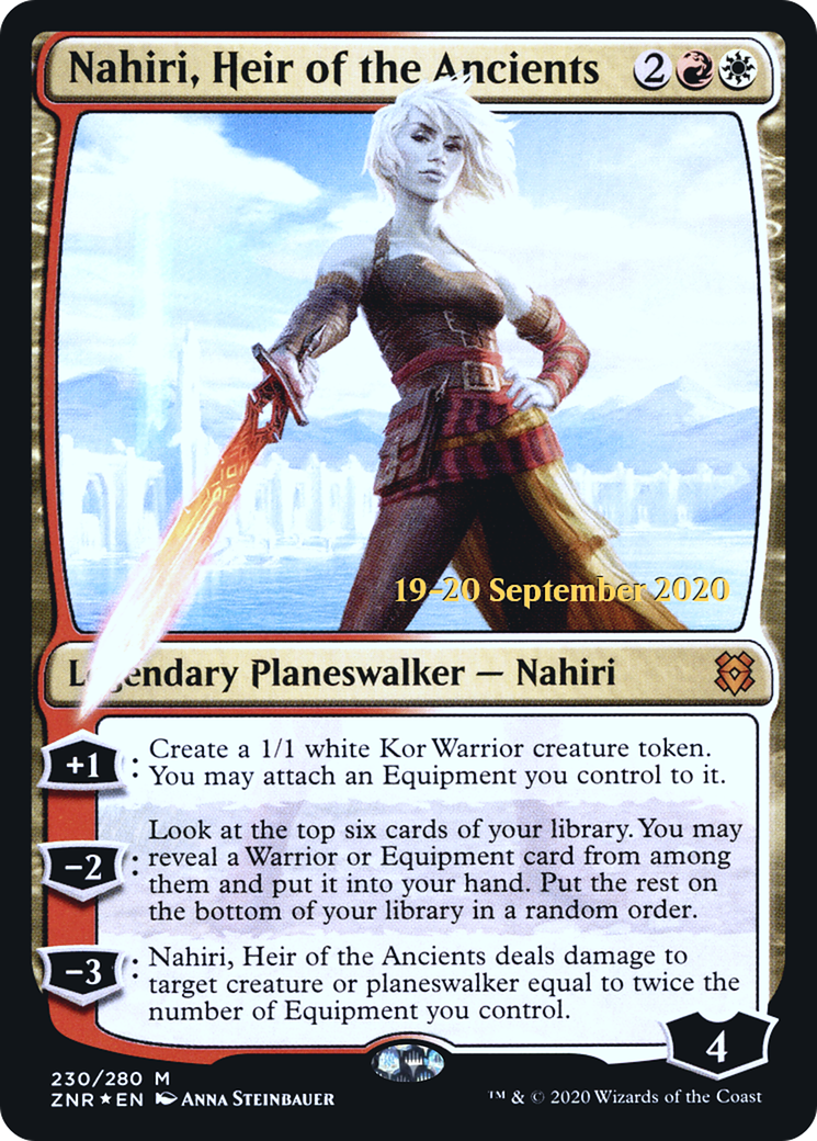 Nahiri, Heir of the Ancients - Prerelease Promo [PZNR-230s]