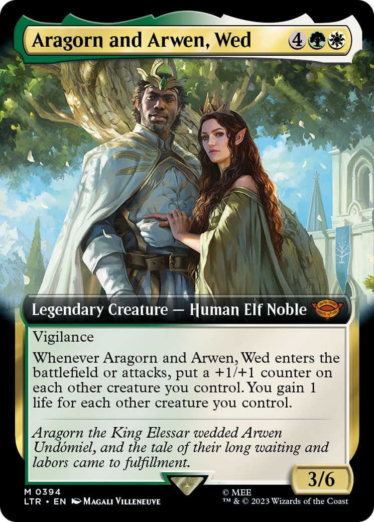 Aragorn and Arwen, Wed - Extended Art [LTR-394]