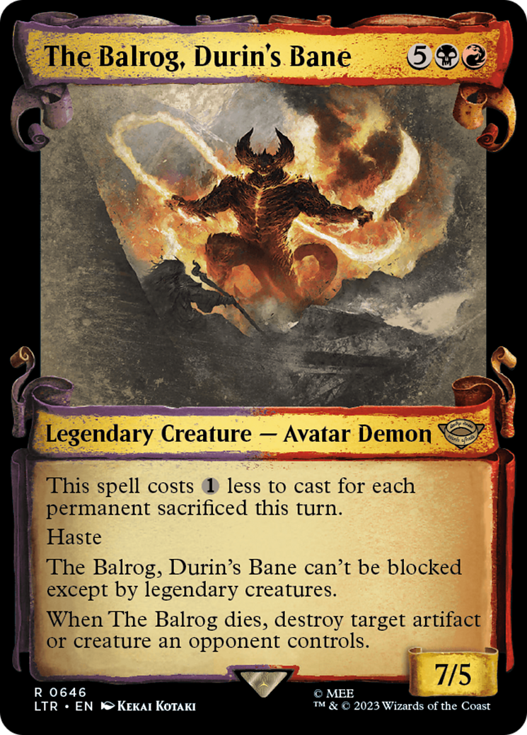 The Balrog, Durin's Bane - Scroll Showcase [LTR-646]