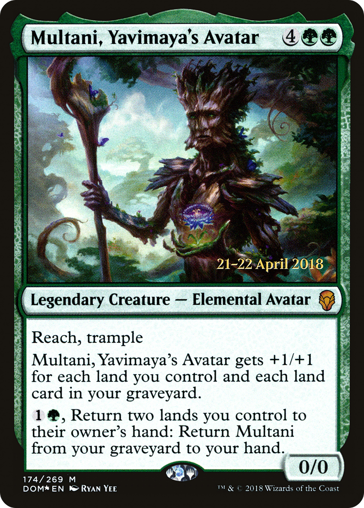 Multani, Yavimaya's Avatar - Prerelease Promo [PDOM-174s]