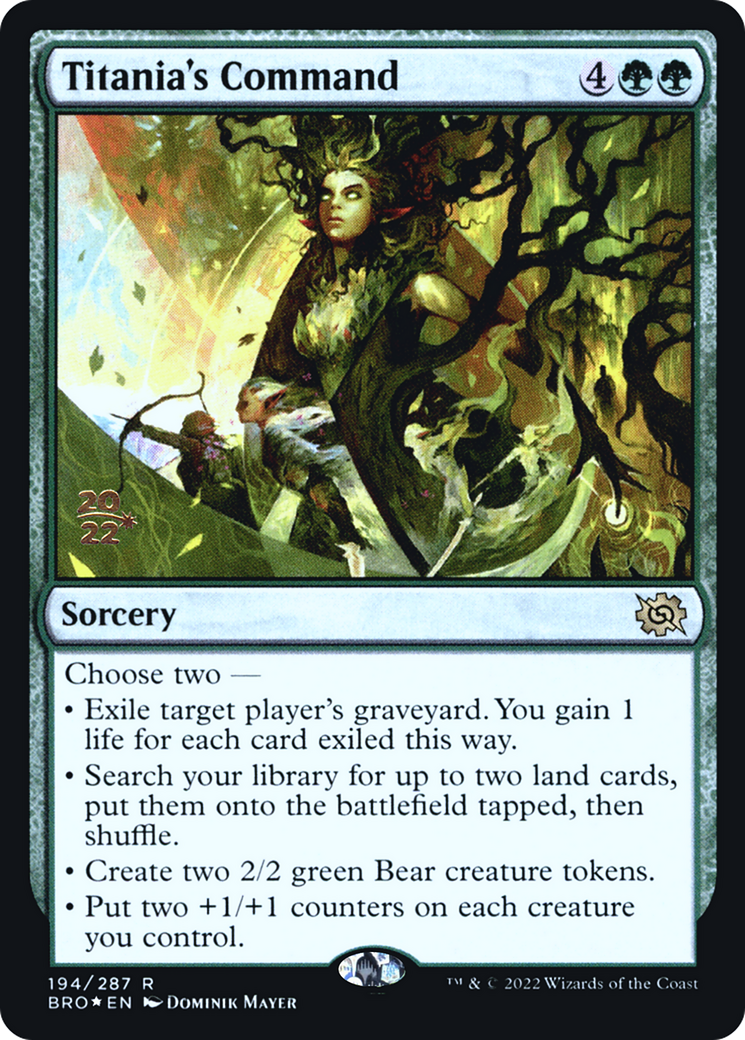 Titania's Command - Prerelease Promo [PBRO-194s]