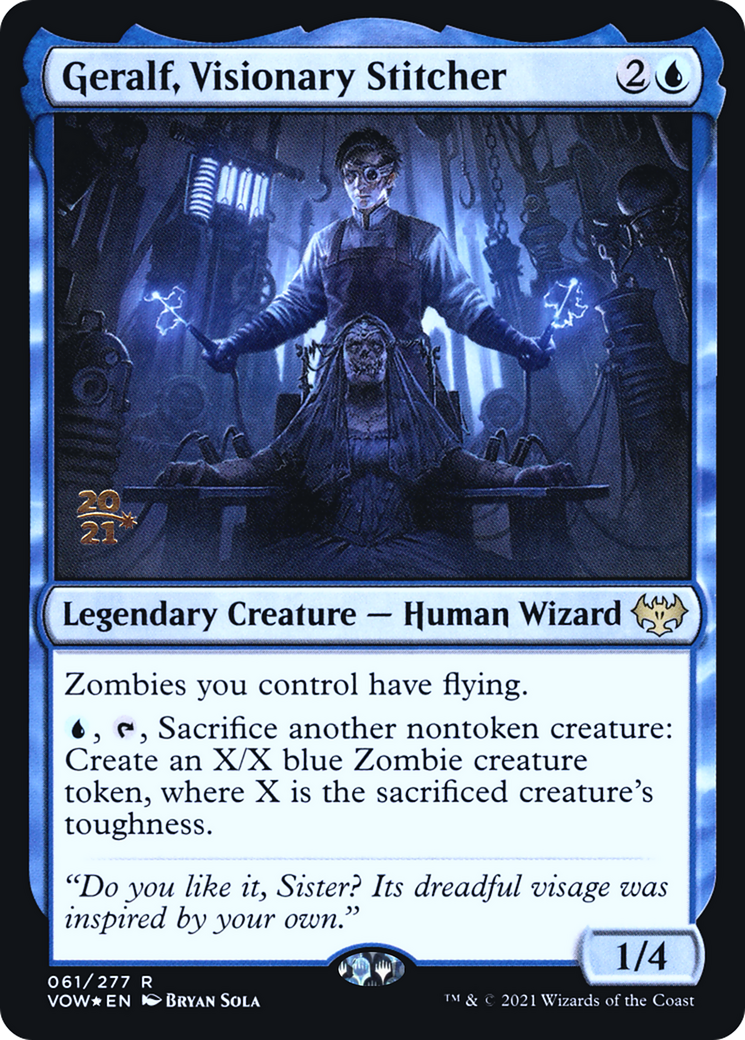 Geralf, Visionary Stitcher - Prerelease Promo [PVOW-61s]