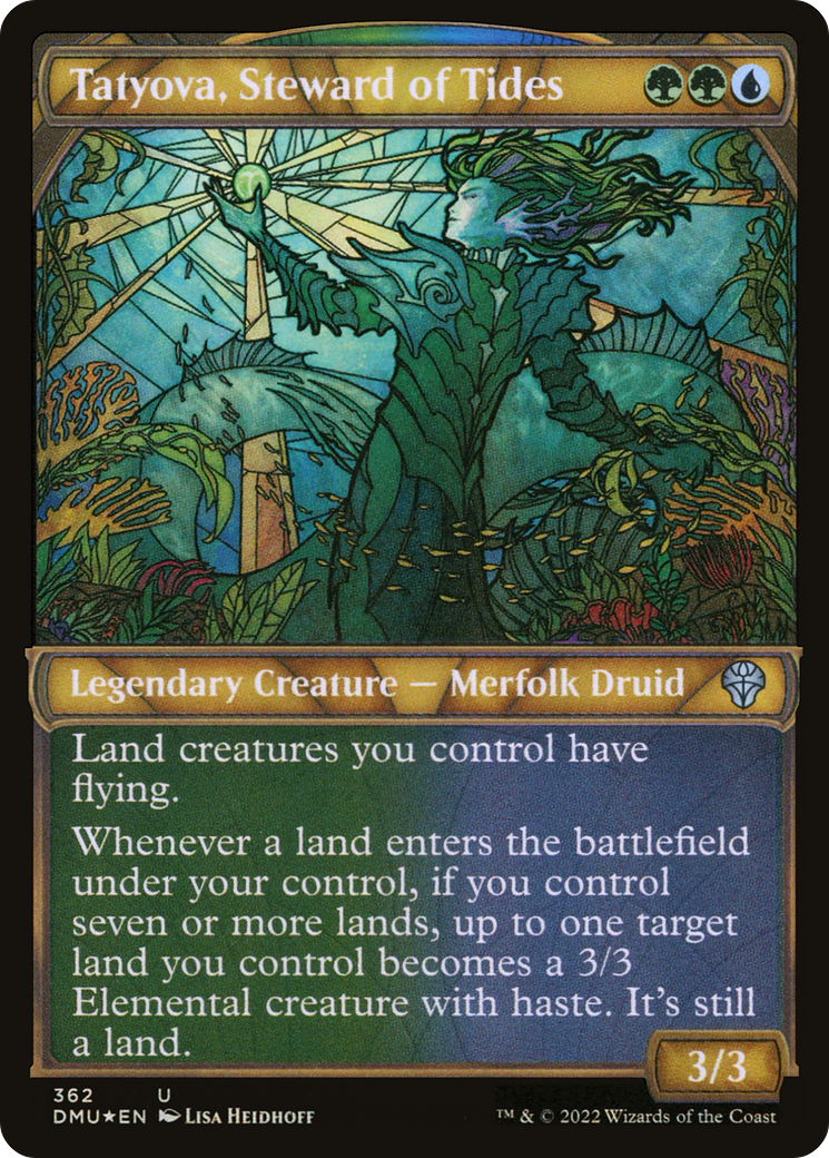 Tatyova, Steward of Tides - Showcase - Textured Foil [DMU-362]