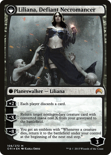 Liliana, Heretical Healer // Liliana, Defiant Necromancer - Prerelease Promo [PORI-106s]