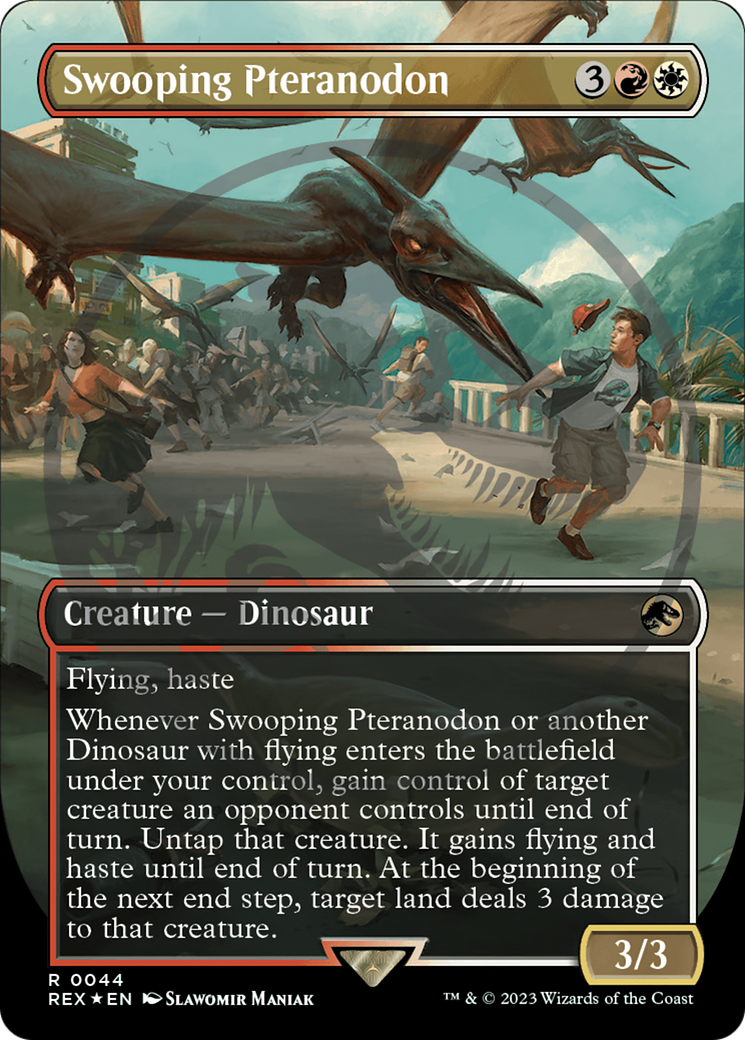 Swooping Pteranodon - Borderless - Embossed [REX-44]