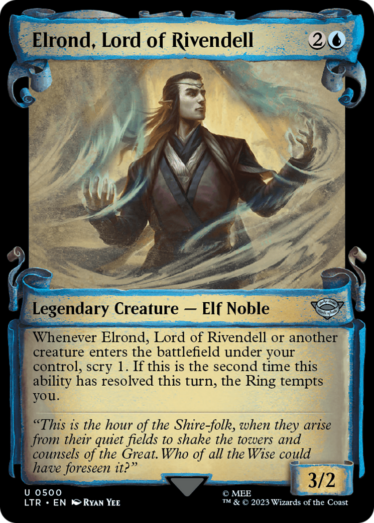 Elrond, Lord of Rivendell - Scroll Showcase [LTR-500]