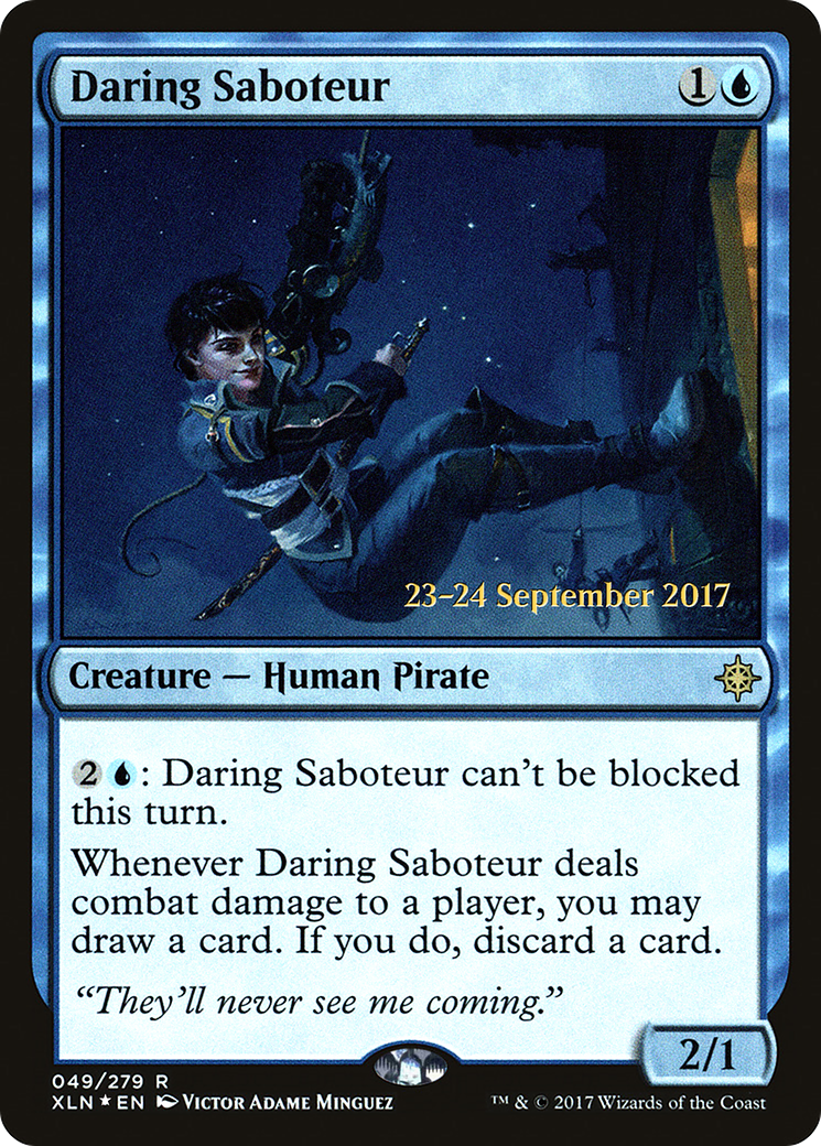 Daring Saboteur - Prerelease Promo [PXLN-49s]