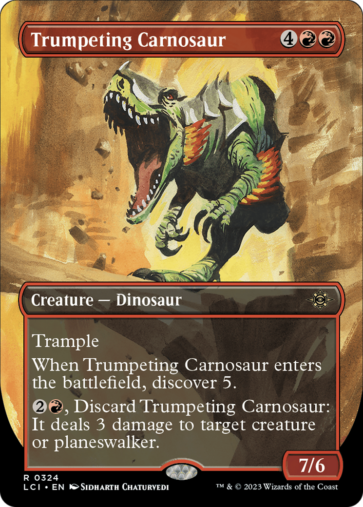 Trumpeting Carnosaur - Borderless [LCI-324]