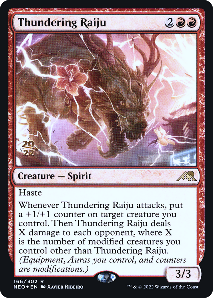 Thundering Raiju - Prerelease Promo [PNEO-166s]