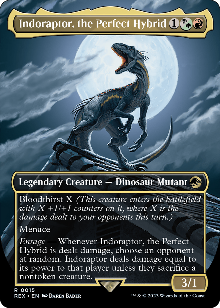 Indoraptor, the Perfect Hybrid - Borderless [REX-15]
