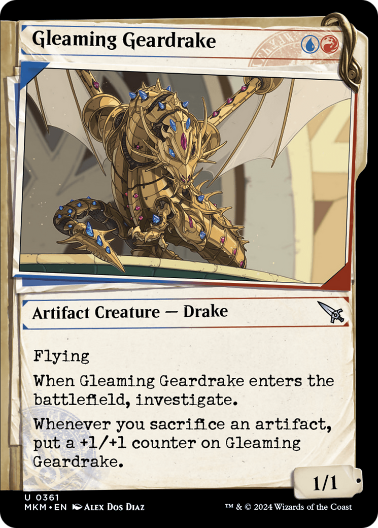 Gleaming Geardrake - Dossier Showcase [MKM-361]