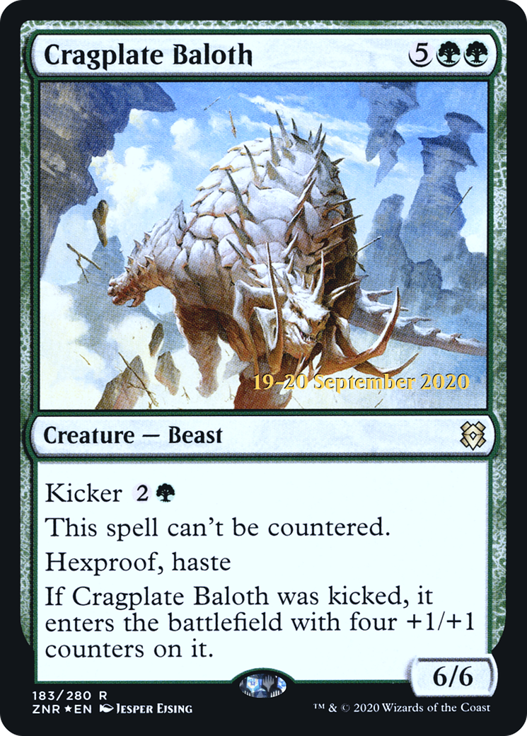 Cragplate Baloth - Prerelease Promo [PZNR-183s]