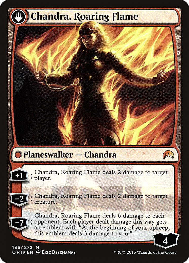 Chandra, Fire of Kaladesh // Chandra, Roaring Flame - Prerelease Promo [PORI-135s]