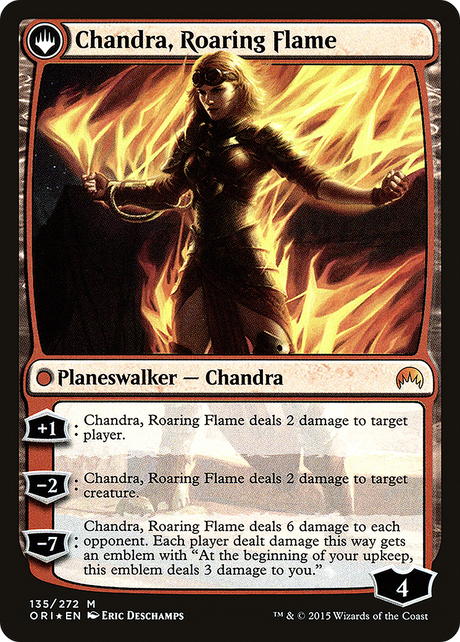 Chandra, Fire of Kaladesh // Chandra, Roaring Flame - Prerelease Promo [PORI-135s]
