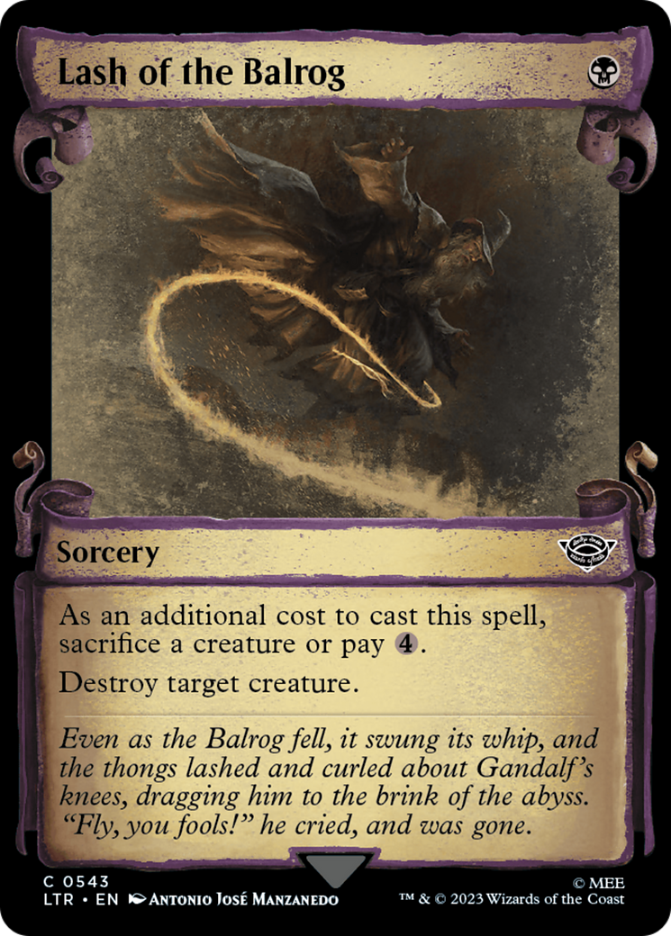 Lash of the Balrog - Scroll Showcase [LTR-543]