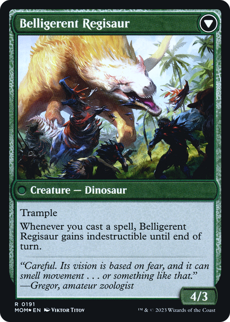 Invasion of Ixalan // Belligerent Regisaur - Prerelease Promo [PMOM-191s]