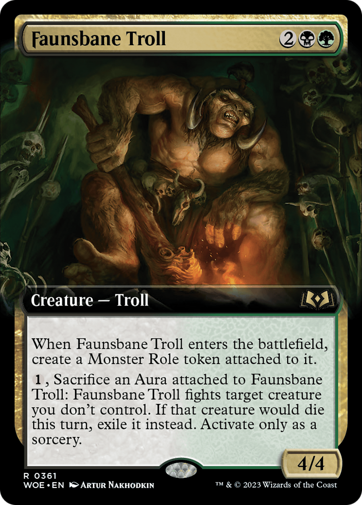Faunsbane Troll - Extended Art [WOE-361]
