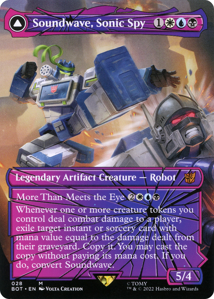 Soundwave, Sonic Spy // Soundwave, Superior Captain - Borderless [BOT-28]