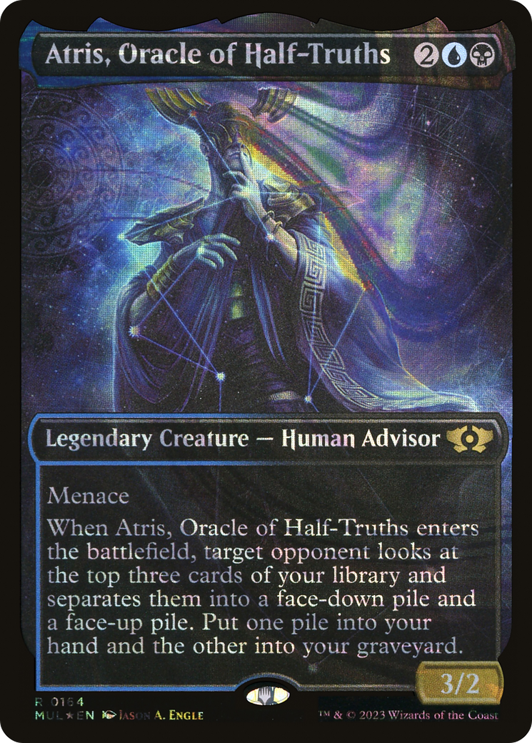 Atris, Oracle of Half-Truths - Showcase - Halo Foil - Full Art [MUL-164]