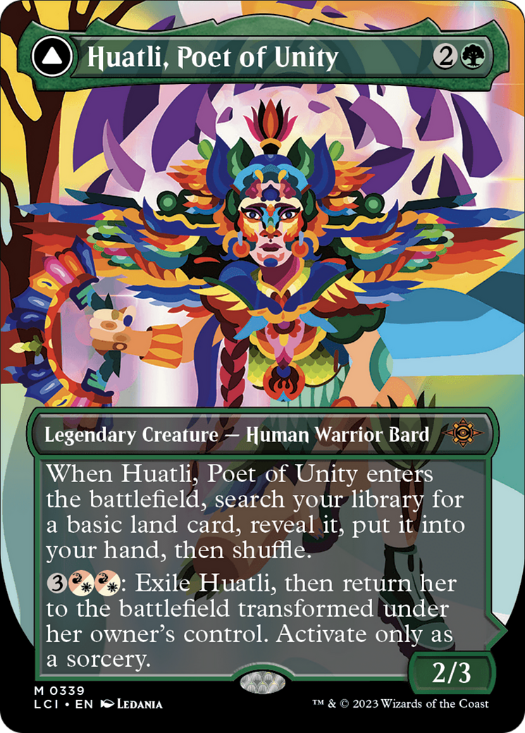 Huatli, Poet of Unity // Roar of the Fifth People - Borderless [LCI-339]