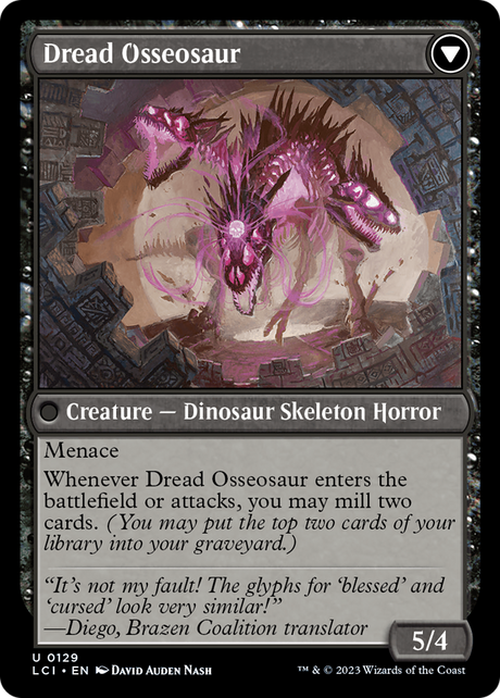 Visage of Dread // Dread Osseosaur [LCI-129]