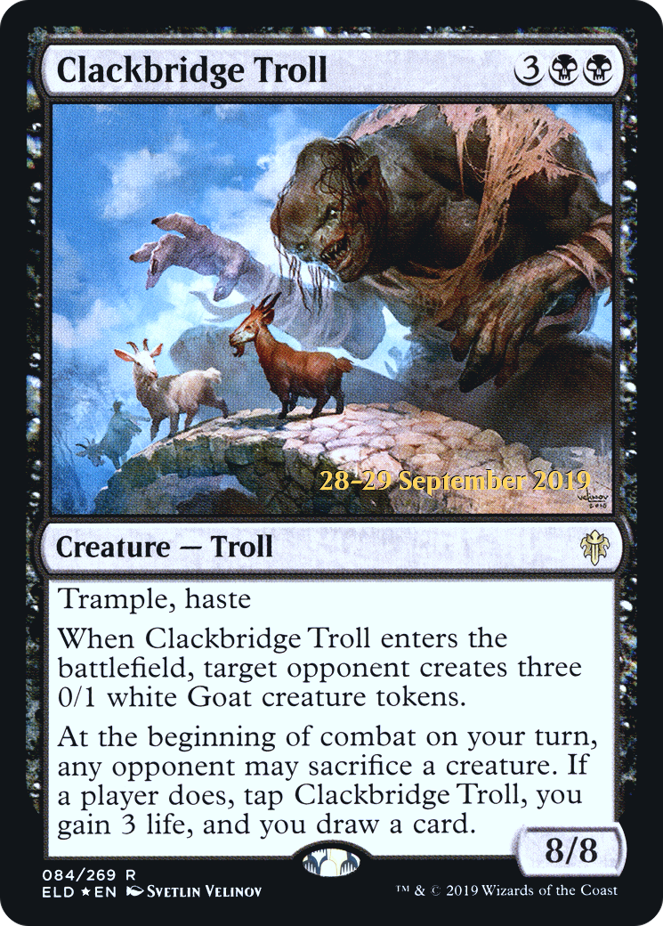 Clackbridge Troll - Prerelease Promo [PELD-84s]