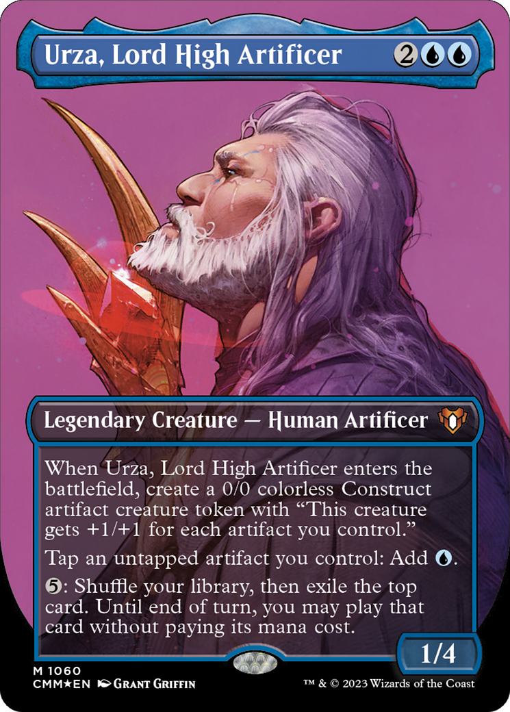 Urza, Lord High Artificer - Borderless - Textured Foil [CMM-1060]