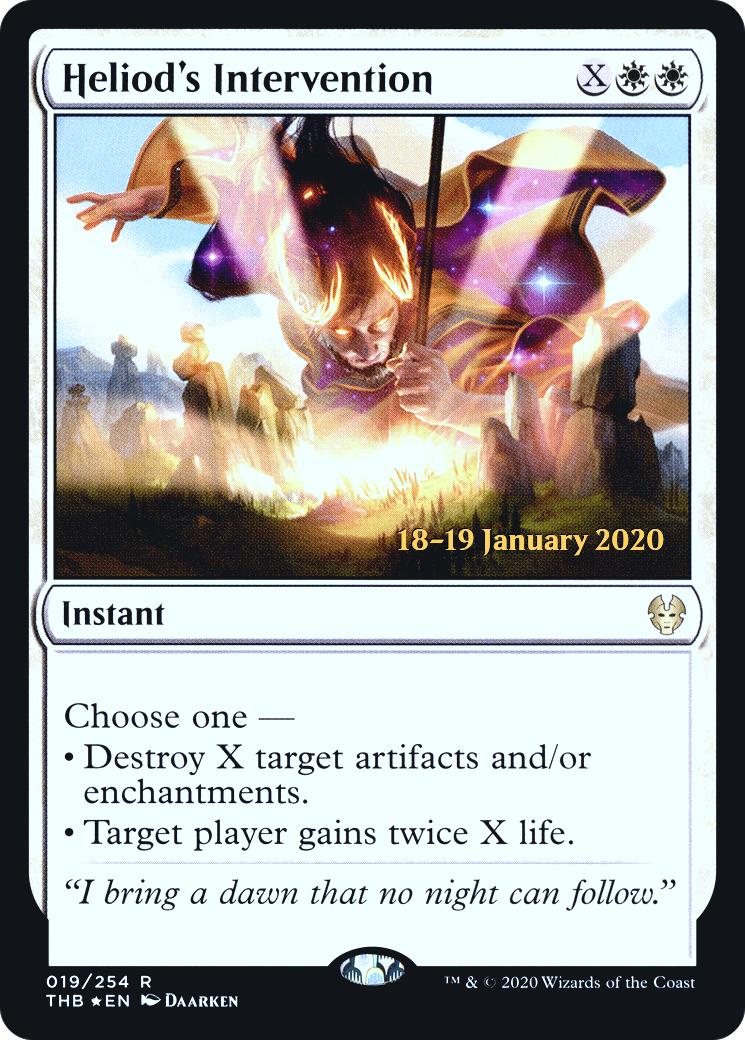 Heliod's Intervention - Prerelease Promo [PTHB-19s]
