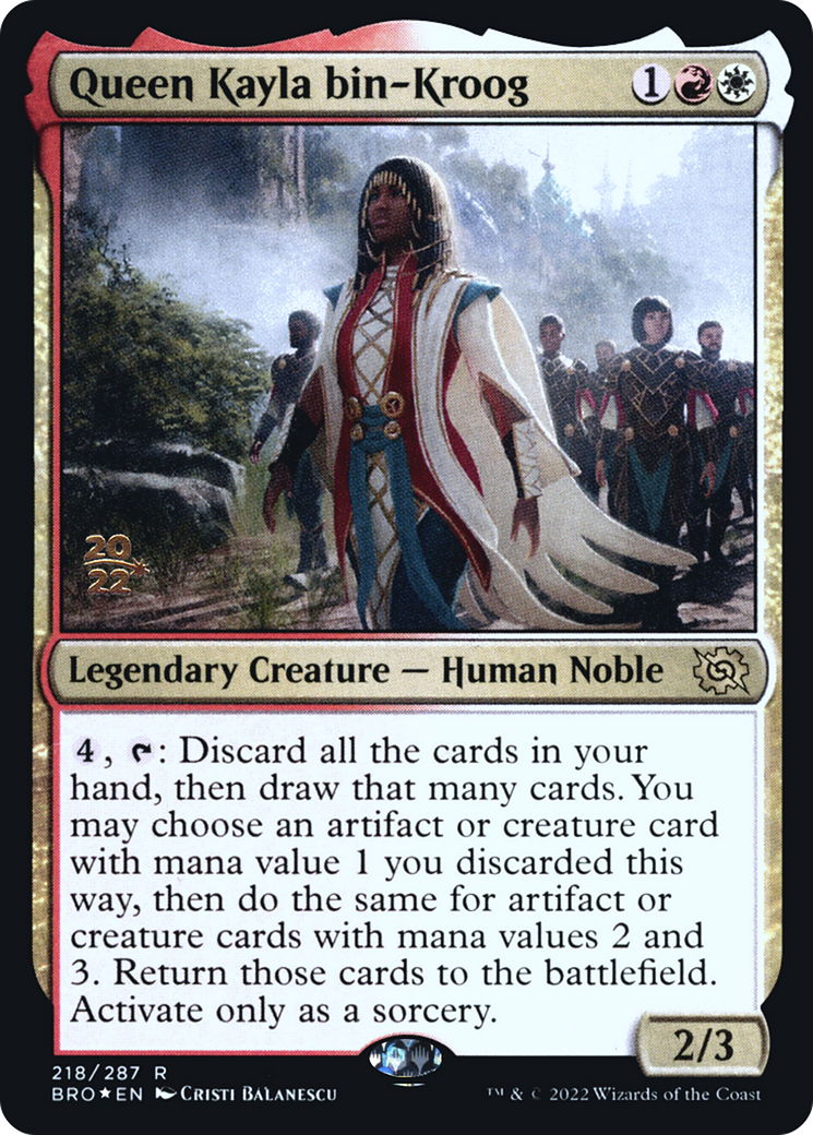 Queen Kayla bin-Kroog - Prerelease Promo [PBRO-218s]