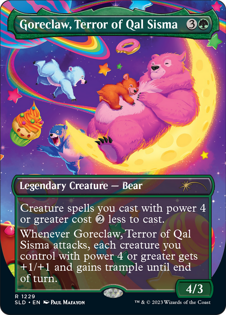 Goreclaw, Terror of Qal Sisma - Borderless - Full Art [SLD-1229]