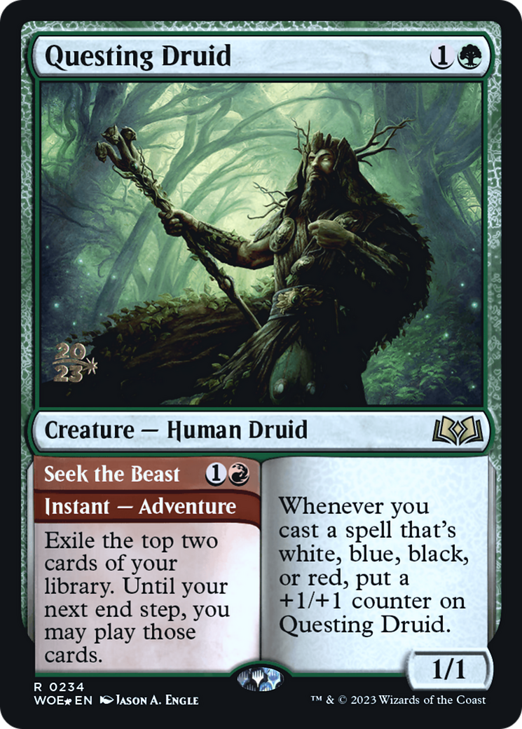 Questing Druid // Seek the Beast - Prerelease Promo [PWOE-234s]