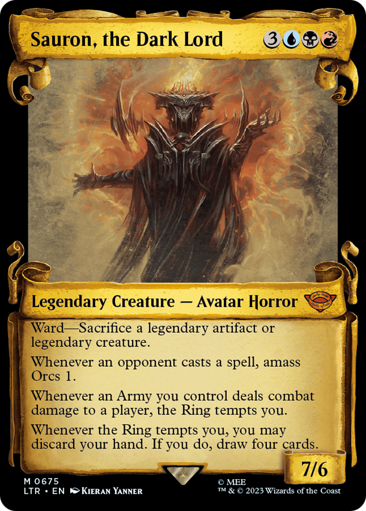 Sauron, the Dark Lord - Scroll Showcase [LTR-675]