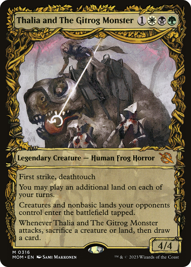 Thalia and The Gitrog Monster - Showcase - Full Art [MOM-316]