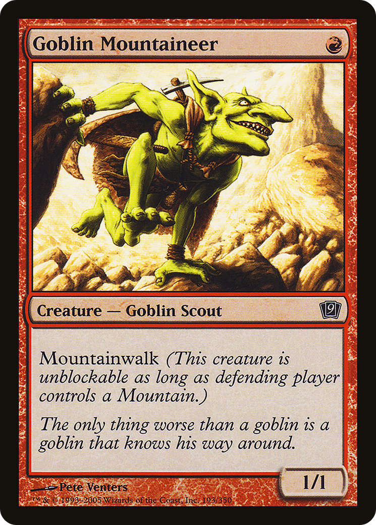 Goblin Mountaineer [9ED-193★]
