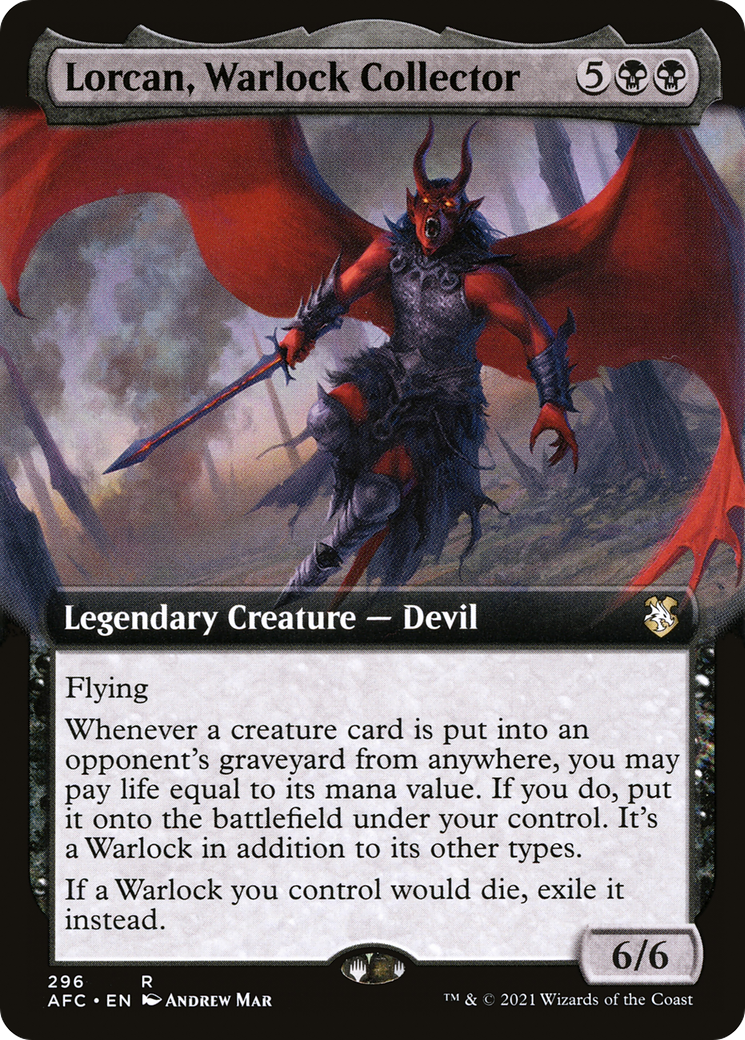 Lorcan, Warlock Collector - Extended Art [AFC-296]