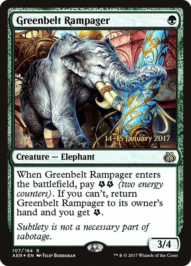 Greenbelt Rampager - Prerelease Promo [PAER-107s]