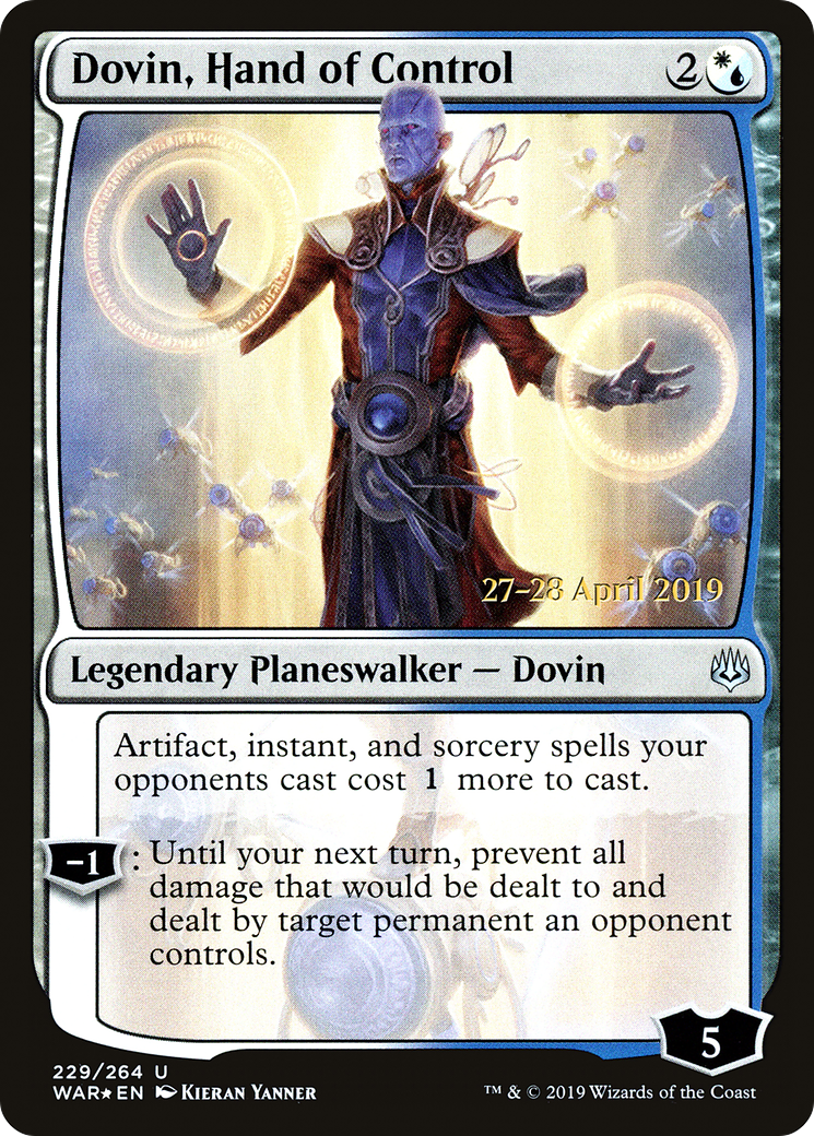Dovin, Hand of Control - Prerelease Promo [PWAR-229s]