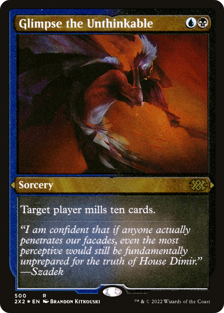 Glimpse the Unthinkable [2X2-500]