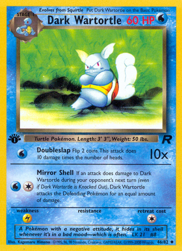 Dark Wartortle [BASE5-46]