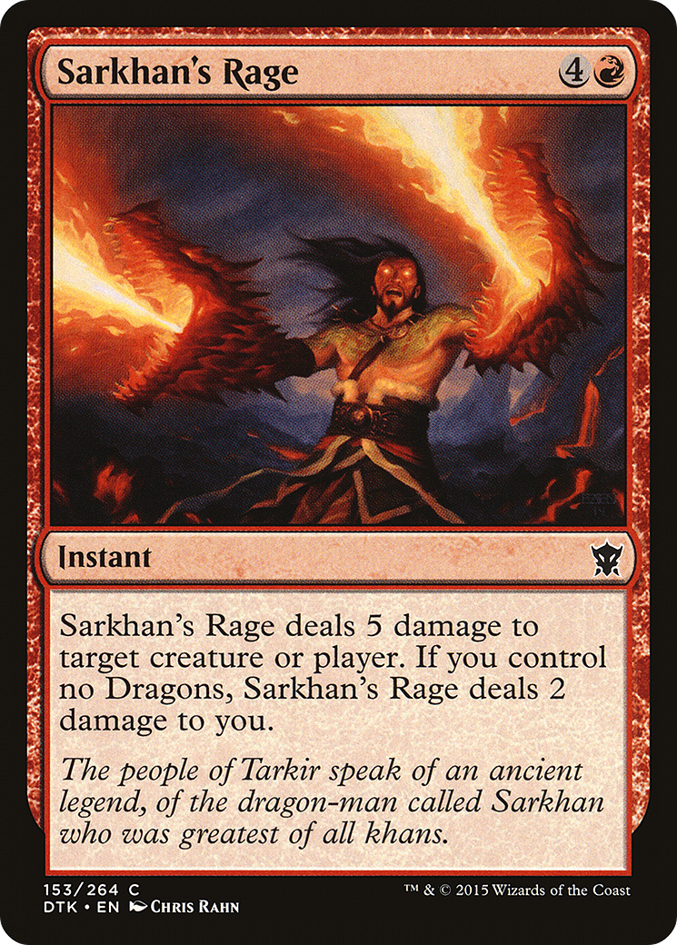 Sarkhan's Rage [DTK-153]