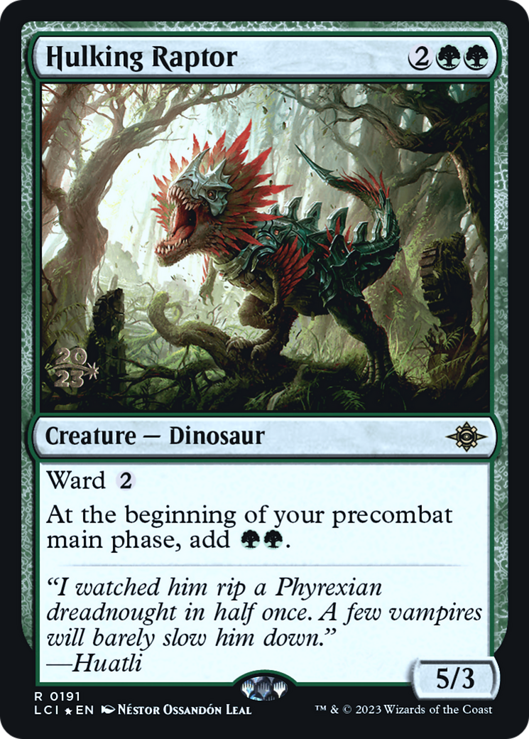 Hulking Raptor - Prerelease Promo [PLCI-191s]
