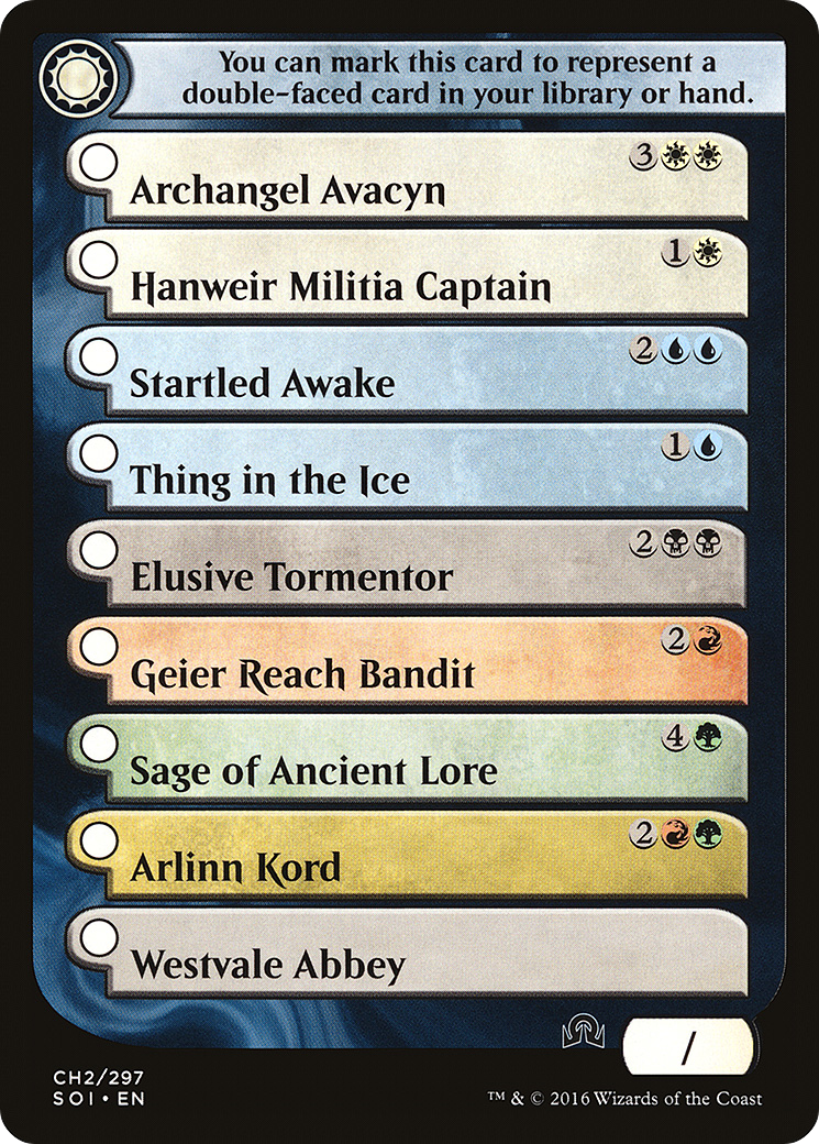 Shadows Over Innistrad Checklist 2 [TSOI-CH2]