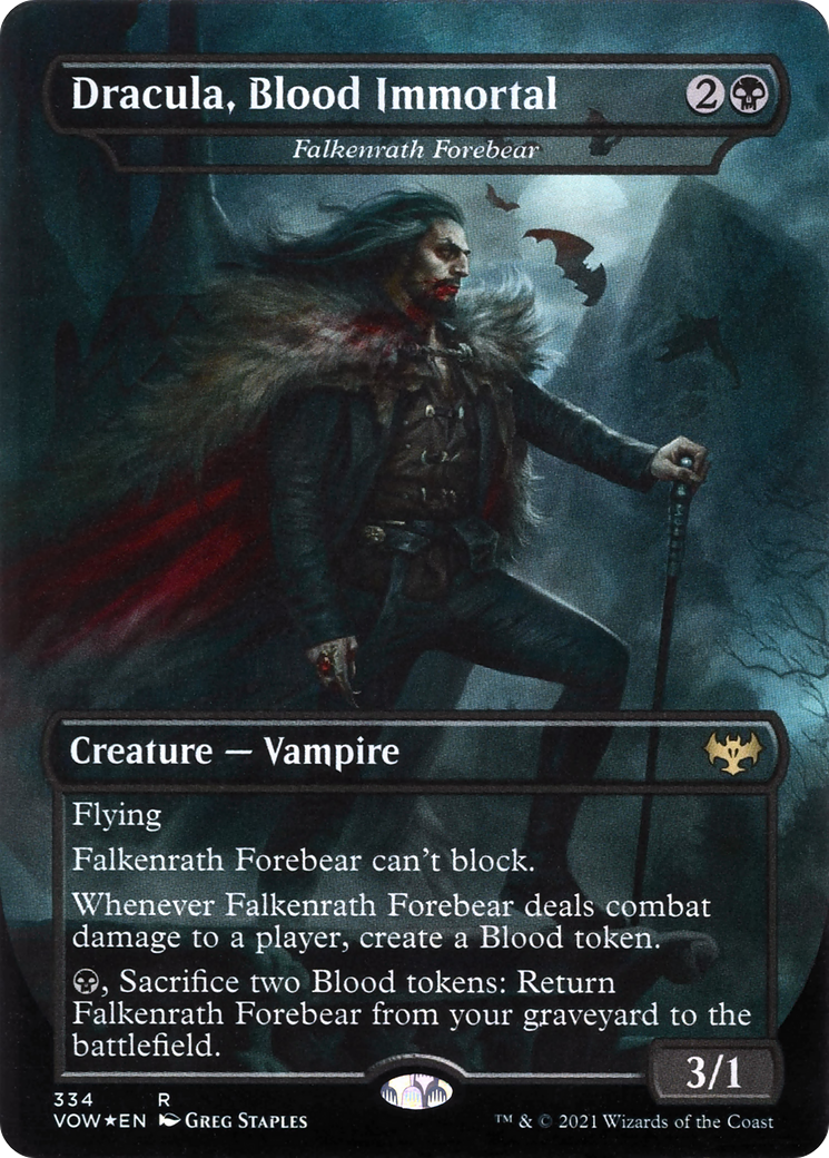 Falkenrath Forebear - Borderless - Dracula Series - Full Art [VOW-334]