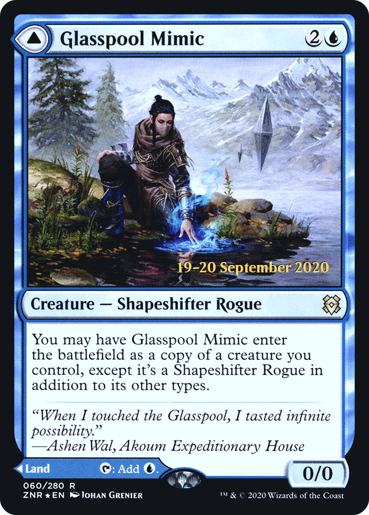 Glasspool Mimic // Glasspool Shore - Prerelease Promo [PZNR-60s]