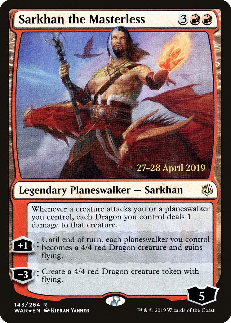 Sarkhan the Masterless - Prerelease Promo [PWAR-143s]