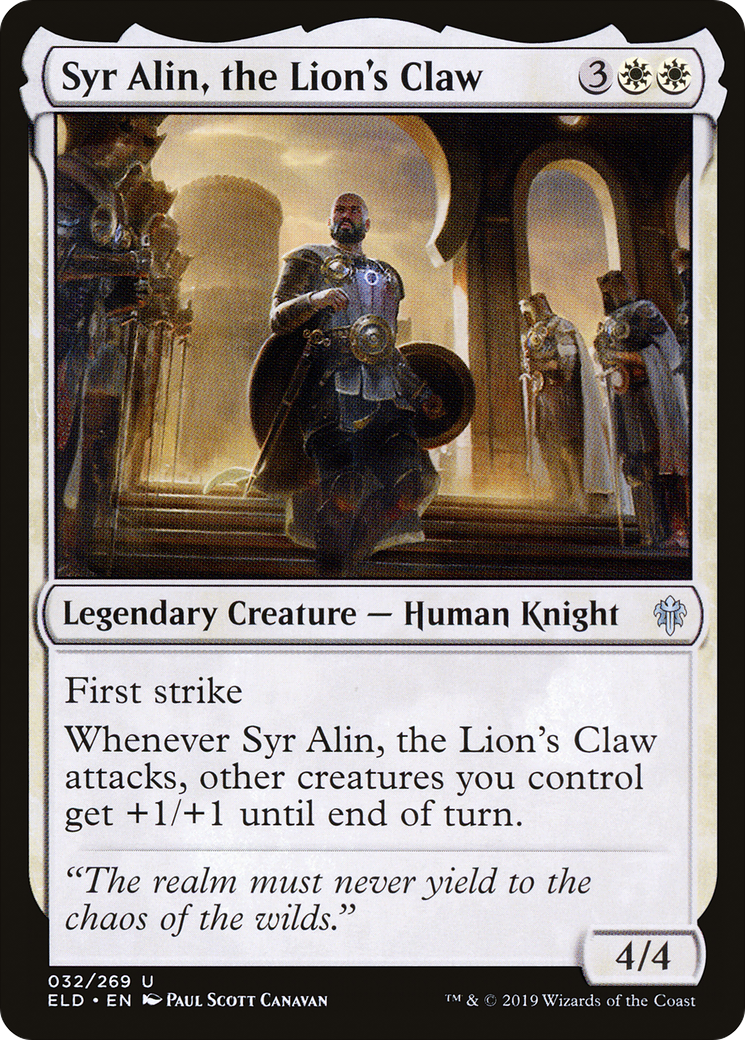 Syr Alin, the Lion's Claw [ELD-32]