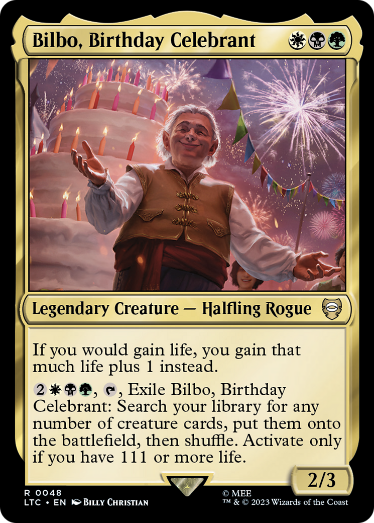 Bilbo, Birthday Celebrant [LTC-48]