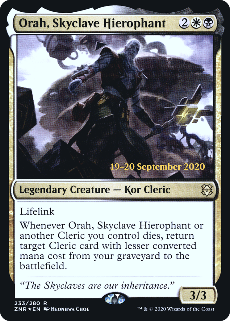 Orah, Skyclave Hierophant - Prerelease Promo [PZNR-233s]