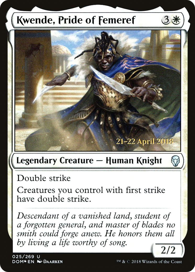 Kwende, Pride of Femeref - Prerelease Promo [PDOM-25s]