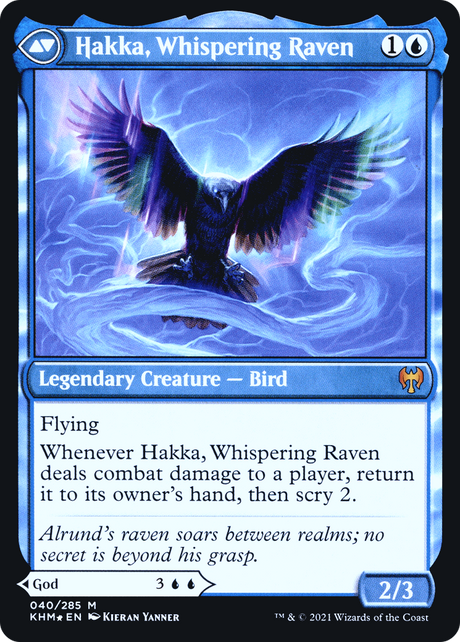 Alrund, God of the Cosmos // Hakka, Whispering Raven - Prerelease Promo [PKHM-40s]